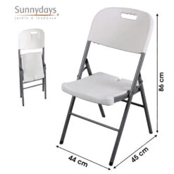Merkloos Sunnydays Klapstoel - Met Pvc Zitting - 44 X 45 X 86 Cm - Metaal -LeenBakker Winkel a4531f310b6c43988a5628a0ae00039e