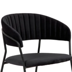 Giga Meubel Eetkamerstoel Zwart Velvet - Metaal - 57x52x75cm -Turin 9 Giga Meubel Eetkamerstoel Zwart Velvet - Metaal - 57x52x75cm -Turin -LeenBakker Winkel a48f25a685f14856ab513e4a221d7e32