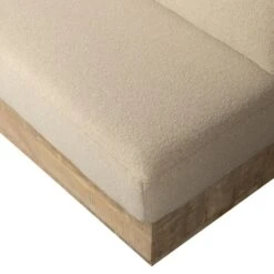 WOOOD Balk Muurbankje Incl. Kussens - Hout - Naturel - 87x107x66 -LeenBakker Winkel a568079e1d0c4c8fb69f19a3846f48f9