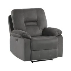 BERGEN - Fauteuil - Grijs - Fluweel -LeenBakker Winkel a59a75f1b3f5444ab7fdcafbcc994a29