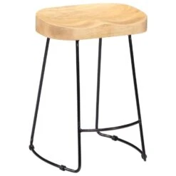 VidaXL - Barstoel - Bruin - Hout - 46 X 38 X 52 Cm - 2 Stuks -LeenBakker Winkel a637e0ba110f4a2b865541cfbc46eda5