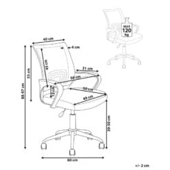 SOLID - Bureaustoel - Grijs - Polyester -LeenBakker Winkel a68e037a81cd4a4aabb49fef3ec82b15