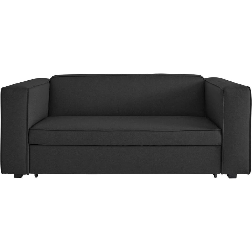 Asmund - Slaapbank 2-zits In Antraciet Linnenoptik 5 Asmund - Slaapbank 2-zits In Antraciet Linnenoptik - Afbeelding 3