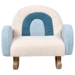 OMBO - Schommelstoel Voor Kinderen - Lichtblauw - Bouclé -LeenBakker Winkel a6db72bfe1a840ddaac3b10e659311a5