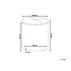 MARYLAND - Poef - Wit - 38 Cm - Kunstleer 13 MARYLAND - Poef - Wit - 38 Cm - Kunstleer -LeenBakker Winkel a70ea802a3e54117bb985b4cf75ec07f