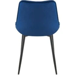 CLP Eetkamerstoel Wallace Zwart Frame - Fluweel - Blauw 15 CLP Eetkamerstoel Wallace Zwart Frame - Fluweel - Blauw -LeenBakker Winkel a7b3b439dd7f4555a30bca159b08d0fd