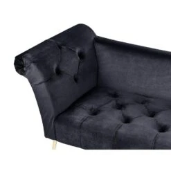 NANTILLY - Chaise Longue - Zwart - Fluweel 15 NANTILLY - Chaise Longue - Zwart - Fluweel -LeenBakker Winkel a7ed902bd98344c6a9d10bafff429837