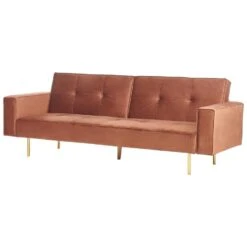 VISNES - Slaapbank 3-zits - Goudbruin - Fluweel 20 VISNES - Slaapbank 3-zits - Goudbruin - Fluweel -LeenBakker Winkel a853275a84764f3fabc1a47a44dab8d6