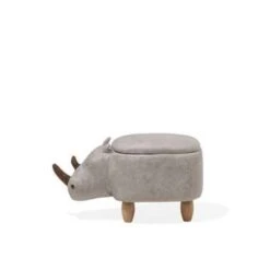 Beliani Dierenhocker RHINO - Grijs Kunstleer -LeenBakker Winkel a880043f60ab4b8ab06956fcbfe4cf39