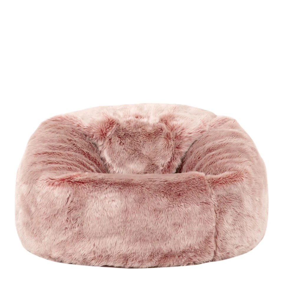 Icon Kinderzitzakken - Zitzak Van Imitatiebont - Rozerood 5 Icon Kinderzitzakken - Zitzak Van Imitatiebont - Rozerood - Afbeelding 3