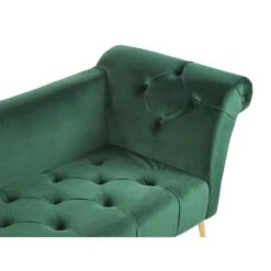 NANTILLY - Chaise Longue - Groen - Symmetrisch - Fluweel -LeenBakker Winkel a9bbd68b7a574f83967d3f744e736d87