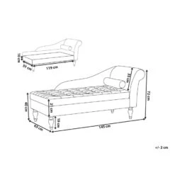 PESSAC - Chaise Longue - Grijs - Rechterzijde - Fluweel 16 PESSAC - Chaise Longue - Grijs - Rechterzijde - Fluweel -LeenBakker Winkel aaa57c343ea347f9a905687dd89c76bd