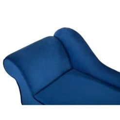BIARRITZ - Chaise Longue - Blauw - Linkerzijde - Fluweel -LeenBakker Winkel aaad219ce2a54a31b6ba4d6095931120