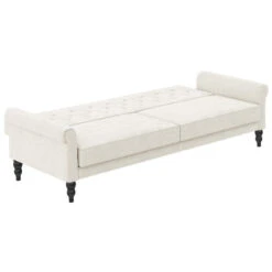 Tyne - 3-zits Slaapbank In Crèmekleurige Fluwell -LeenBakker Winkel aaea12229aee4aae8f46001899ae6602