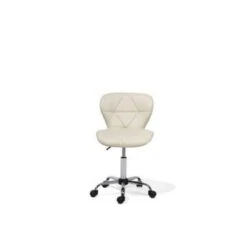 Beliani Bureaustoel VALETTA - Beige Kunstleer 8 Beliani Bureaustoel VALETTA - Beige Kunstleer -LeenBakker Winkel ab0f1e492be64e46bf4c02d6108cbc9c