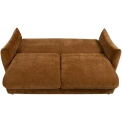 WOOOD Jonne 3-Zits Slaapbank - Chennile - Bruin - 92x233x105 -LeenBakker Winkel ac5853ea6e6741238fa1f5a89e6ee352