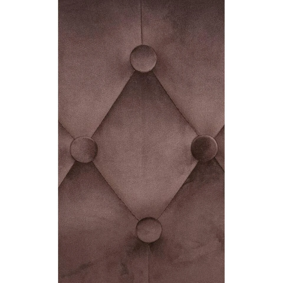 CLP Barkruk Dublin Zwart Frame - Fluweel - Bruin 8 CLP Barkruk Dublin Zwart Frame - Fluweel - Bruin - Afbeelding 6