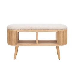 Bank Met Opbergruimte In Grenen En Witte Lussen -LeenBakker Winkel ace2cd481eb04b81a7a52b6d0300753e