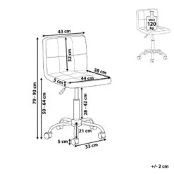 MARION - Bureaustoel - Beige - Kunstleer 15 MARION - Bureaustoel - Beige - Kunstleer -LeenBakker Winkel ad02d8065011435f84796f179d9e800f