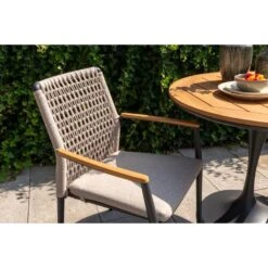 VDG Lumino Stapelbare Dining Tuinstoel - Light Rope / Teak Arm -LeenBakker Winkel ad5e8c00832c4066a285d8b59fc36cec
