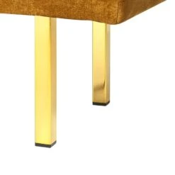 ROSEVILLE - Bankje - Geel - Fluweel -LeenBakker Winkel ad72dc2f4e43431b9d5dad142aee2119