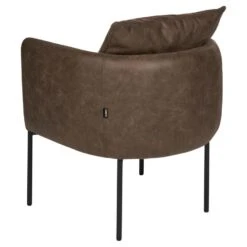 MALMOS - Fauteuil - Donkerbruin - Kunstleer -LeenBakker Winkel adfbe28938e9493fb120975263f2f732