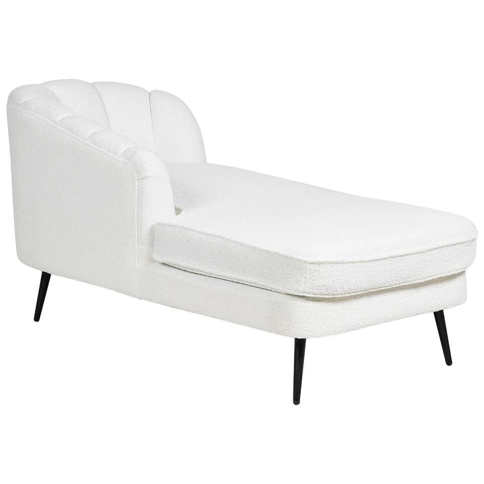 ALLIER - Chaise Longue - Off-white - Rechterzijde - Bouclé 7 ALLIER - Chaise Longue - Off-white - Rechterzijde - Bouclé - Afbeelding 5