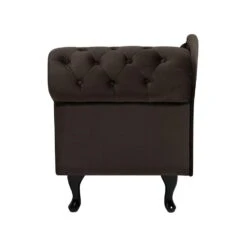 NIMES - Chaise Longue - Bruin - Rechterzijde - Fluweel -LeenBakker Winkel ae8d3be9ad364c949830f9b08dd2f64b