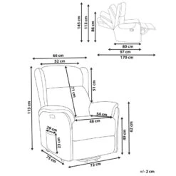 ELEGY - Verstelbare Fauteuil - Crème - Polyester 16 ELEGY - Verstelbare Fauteuil - Crème - Polyester -LeenBakker Winkel aea3846df7464abbac9f2034d1e0d68c