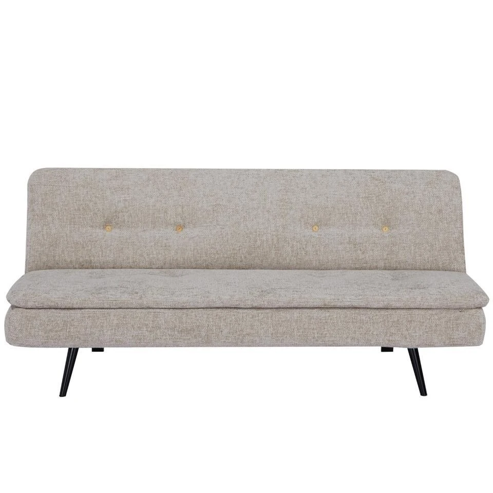 Slaapbank 3-Zits - Beige Stof - Zithoogte 41cm - 179x87x80cm - Olive 10 Slaapbank 3-Zits - Beige Stof - Zithoogte 41cm - 179x87x80cm - Olive - Afbeelding 8