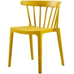 WOOOD Bliss Tuinstoelen - Kunststof - Geel - Set Van 4 10 WOOOD Bliss Tuinstoelen - Kunststof - Geel - Set Van 4 -LeenBakker Winkel af02d3bc008441d69b0f6c828654c7e1