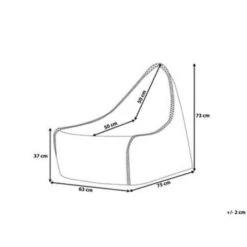 Beliani Zitzak DROP - Zilver Synthetisch Materiaal -LeenBakker Winkel af3d840caff84e2090ee0490b9b68acf