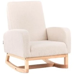 NORBY - Schommelstoel Voor Kinderen - Lichtbeige - Bouclé -LeenBakker Winkel af8a08efdc91413ba826eba9dc9862ef