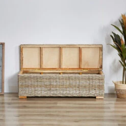 Bank Ingang Scandinavische Slaapkamer Hout Rotan Natuurlijke Vezels -LeenBakker Winkel affe3a06960e4097ac74221984a20f6a