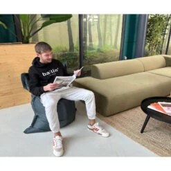 Parya Zitzak Nylon - Zitzakfauteuil - Woonkamerzitzak - Kobalt - 100 X 150 -LeenBakker Winkel b061c9ce8301484e90143b1224d708aa