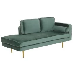 MIRAMAS - Chaise Longue - Groen - Rechterzijde - Fluweel -LeenBakker Winkel b066ffb42d004f48b6cfd81dad733cc3
