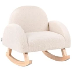 HUG - Schommelstoel Voor Kinderen - Lichtbeige - Bouclé -LeenBakker Winkel b06c9bcb9edb45b8854dc90e9019d3e8