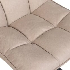 WOOOD Jouke Draaifauteuil - Polyester - Zand - 97x70x85 -LeenBakker Winkel b17c27fead7745999a99f8917882e24b