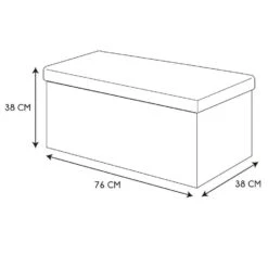 Home Deco Poefje - Opbergbox - Donkerbruin/zwart - 76 X 38 Cm -LeenBakker Winkel b1aa775332b34886808b51f9540e6734