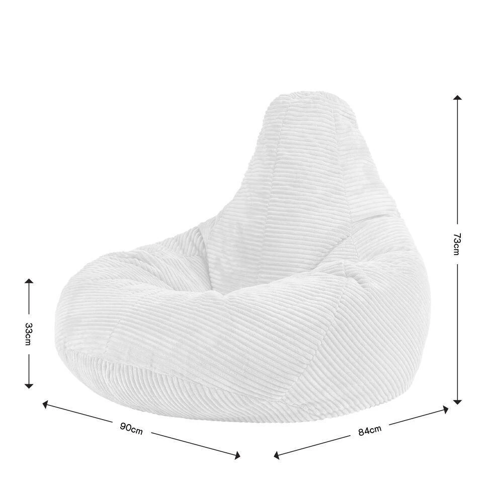 Icon Zitzak En Poef Dalton - Corduroy Zitzak - Blauwgroen 7 Icon Zitzak En Poef Dalton - Corduroy Zitzak - Blauwgroen - Afbeelding 5