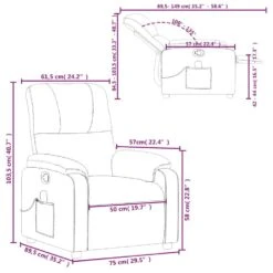VidaXL - Massagestoel - Grijs - Microvezel 25 VidaXL - Massagestoel - Grijs - Microvezel -LeenBakker Winkel b257369a324d43fab9f034112646bf8a 1