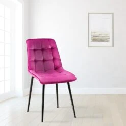 CLP Eetkamerstoel Gifford Mat Zwart Frame - Fluweel - Purper 11 CLP Eetkamerstoel Gifford Mat Zwart Frame - Fluweel - Purper -LeenBakker Winkel b2ab352943f7443ea488151149f4bf9a