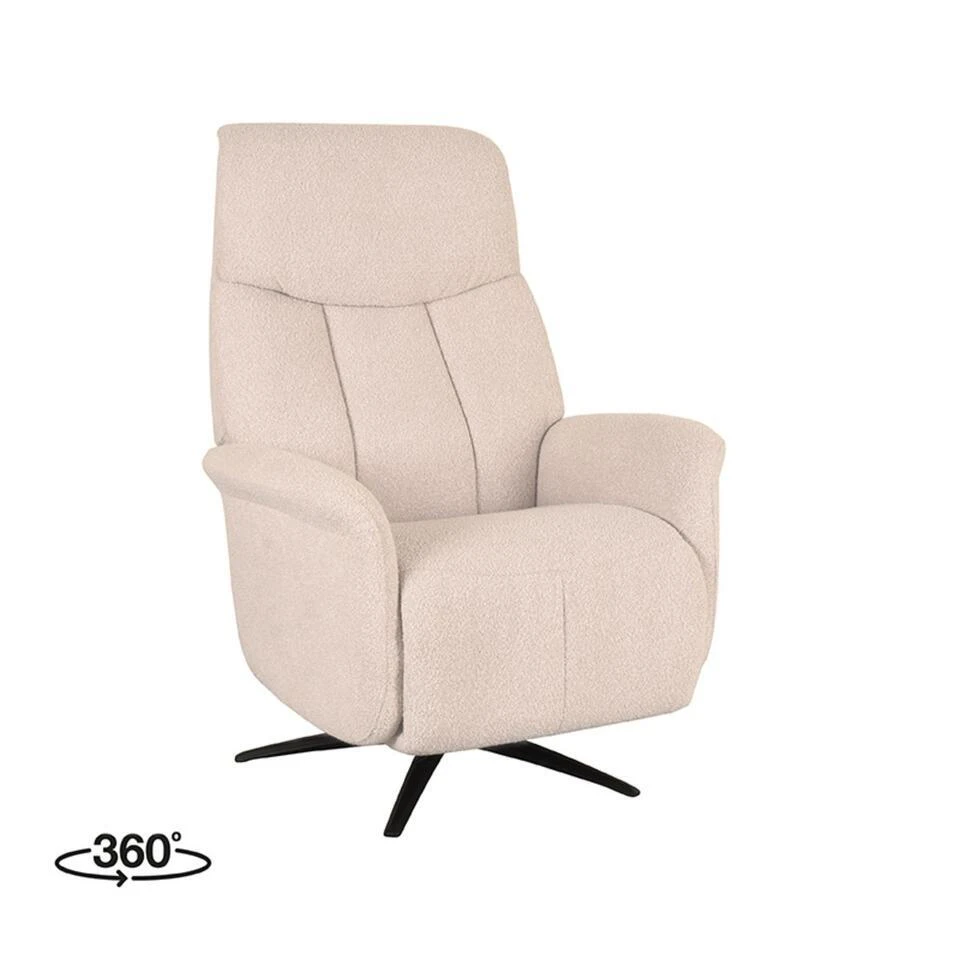 LABEL51 Fauteuil Oslo - Naturel - Boucle - Elektrisch - 87x79x112 Cm 4 LABEL51 Fauteuil Oslo - Naturel - Boucle - Elektrisch - 87x79x112 Cm - Afbeelding 2