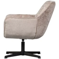 WOOOD Wibo Draaifauteuil - Chenille - Taupe - 94x71x83 -LeenBakker Winkel b4526681315f45cca38495b286b5d6fd