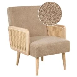 HOJBY - Fauteuil - Zandbeige - Bouclé -LeenBakker Winkel b54013ca776b403fa5ec4e26b01c08de