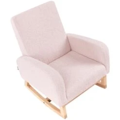 NORBY - Schommelstoel Voor Kinderen - Pastelroze - Bouclé -LeenBakker Winkel b662687f62fc4d56b1fc1188b0e0c832