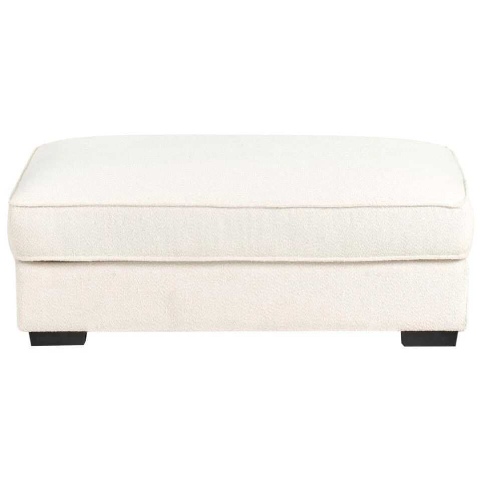 RENDERS - Ottomaan - Gebroken Wit - Bouclé 9 RENDERS - Ottomaan - Gebroken Wit - Bouclé - Afbeelding 7