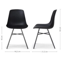 Nolon Noa-Pip Kunststof Tuinstoel Zwart - Zwart Onderstel -LeenBakker Winkel b92e33dcaa6548db82b339c9707b35c2