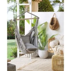 BONEA - Hangstoel - Lichtgrijs - Katoen -LeenBakker Winkel bae088bd5e2041739ad14ffcf6a1d0d0