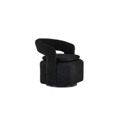 Svea - Teno Draaibare Fauteuil - Boucle - Zwart -LeenBakker Winkel baf24b9db812479992ff8195d37006c5